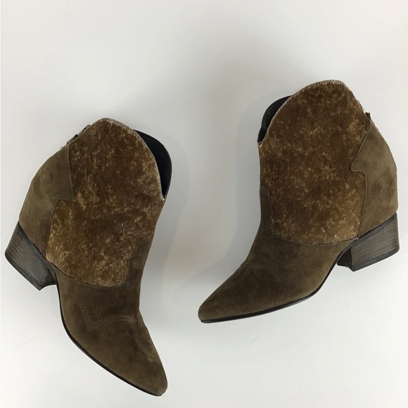 Lola Cruz Brown Calf Hair & Suede Bootie | 36 (6) - Picture 4 of 14